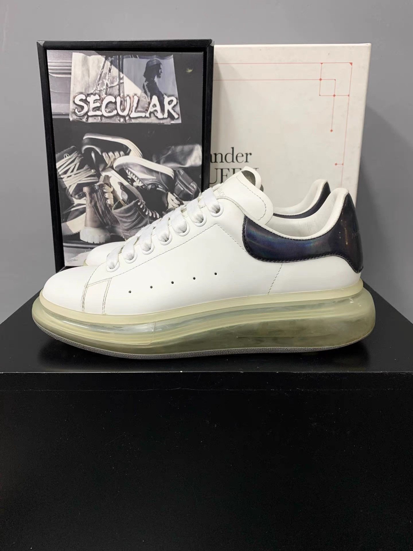 Alexander McQueen Alexander McQueen Air Cushion White Sneakers K34 Size US 8 / EU 41 - 3 Thumbnail