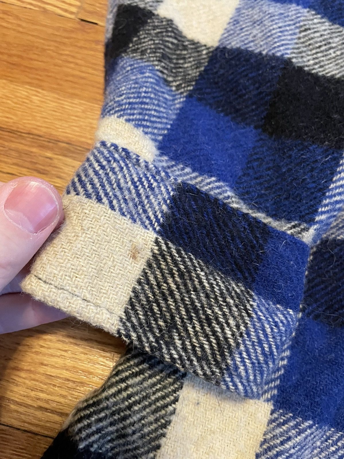 Vintage × Woolrich Woolen Mills 50s True Vintage Chill Chaser Blue Button Up Flannel Size US L / EU 52-54 / 3 - 9 Thumbnail