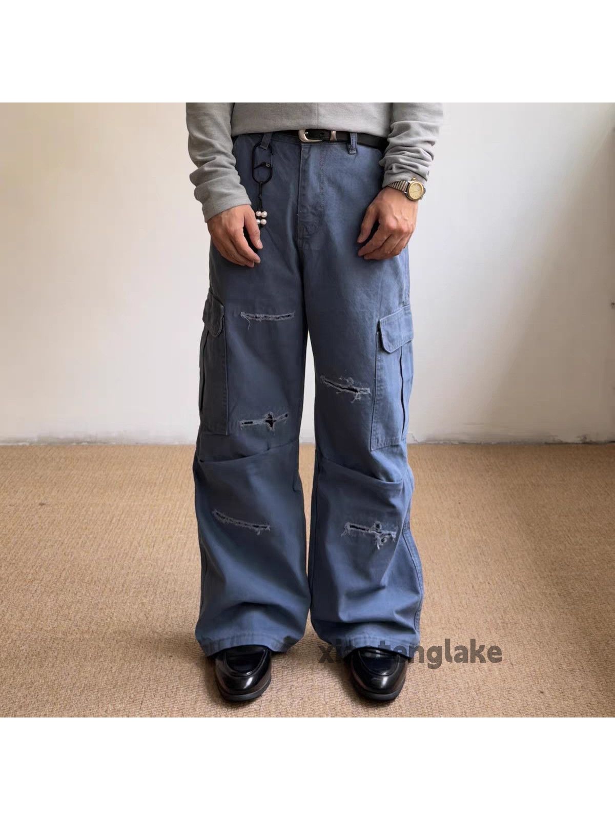 Vintage xz utility military outdoor tactical ripped damaged pants Size US 32 / EU 48 - 4 Thumbnail