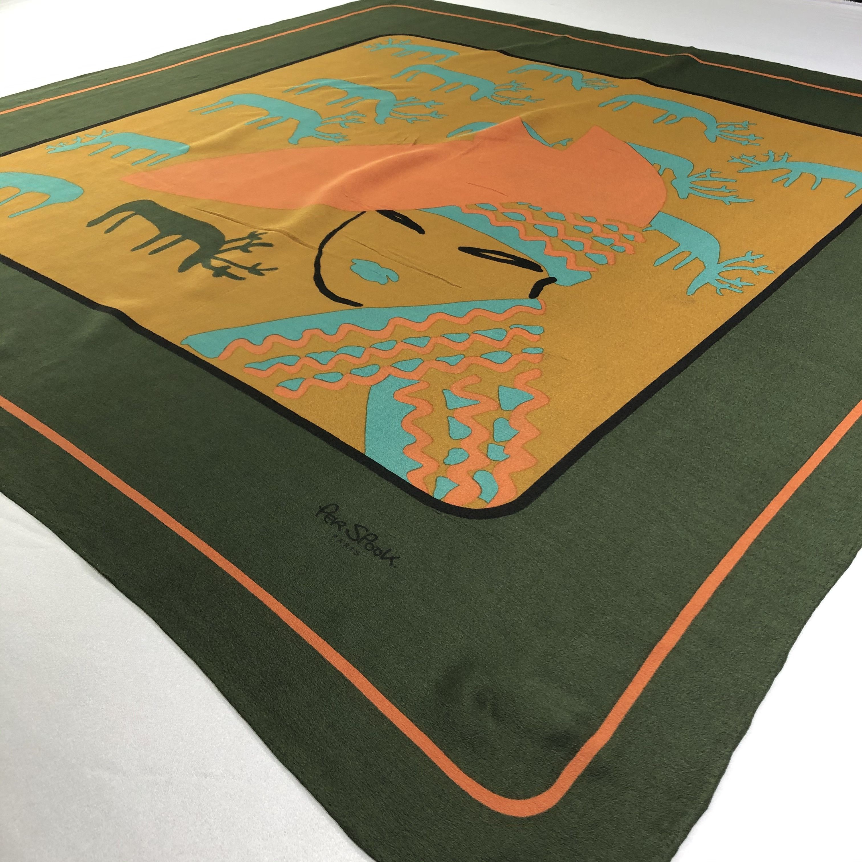 Vintage Vintage Per Spook Silk Scarf Size ONE SIZE - 4 Thumbnail