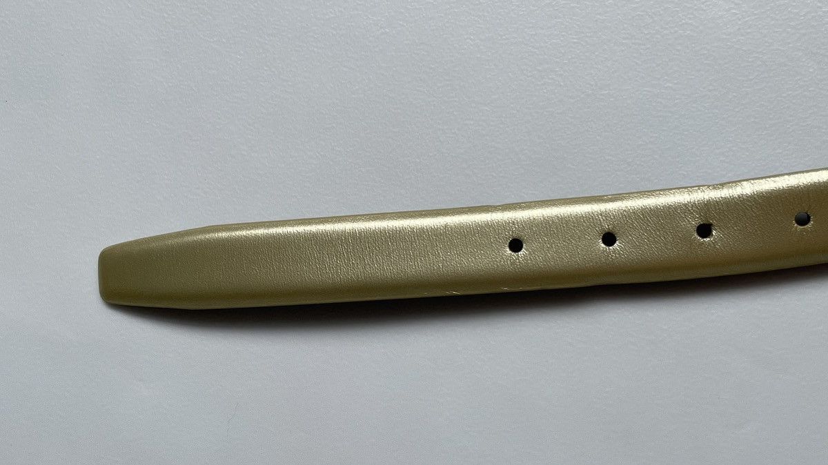 Comme des Garcons 2.5cm Gold Leather Belt Size 32 - 10 Thumbnail