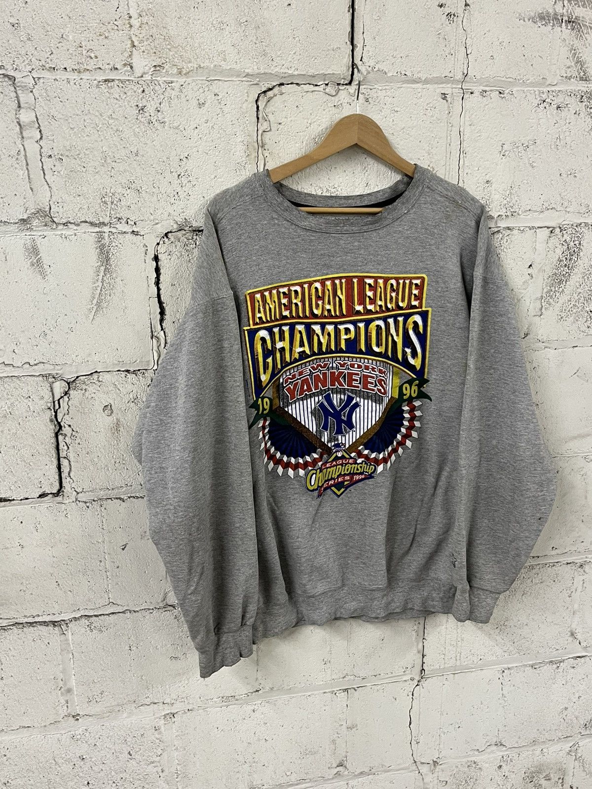 Starter Vintage NY yankees 90s starter sweatershirt boxy hype Size US XL / EU 56 / 4 - 3 Thumbnail