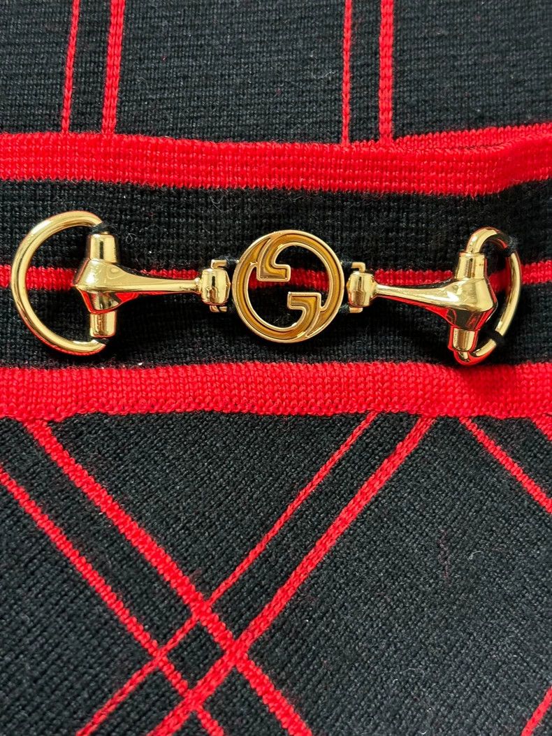 Gucci Gucci Size XS Horse buckle series plaid wool trousers 2503- Size 29" - 7 Thumbnail