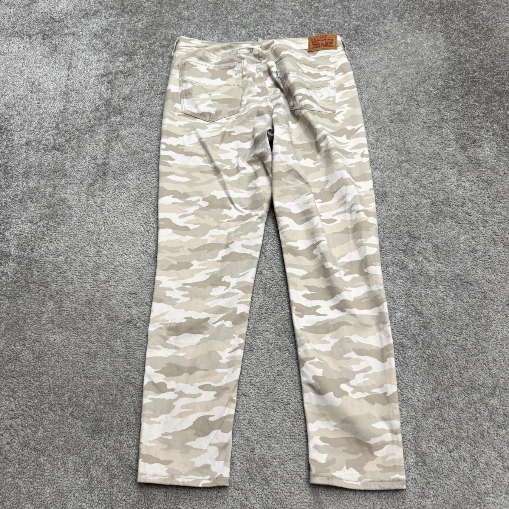 Levi's Levi's 720 Jeans Womens Crop High Rise Skinny Beige Camouflage 31 Regular Denim City Streetwear Size 24" / US 00 / IT 34 - 2 Thumbnail