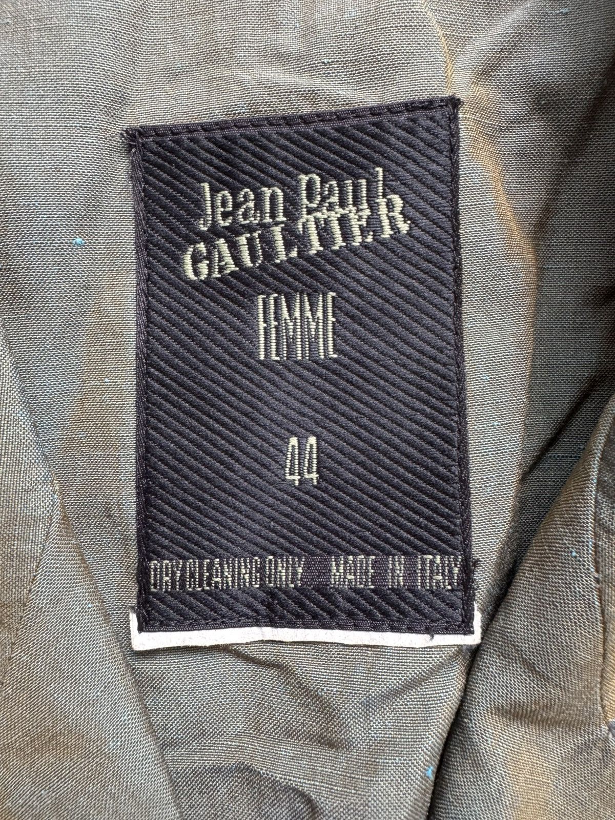 Jean Paul Gaultier Jean Paul Gaultier Blazer Jacket Double Breasted Satin Sheen Size M / US 6-8 / IT 42-44 - 10 Thumbnail