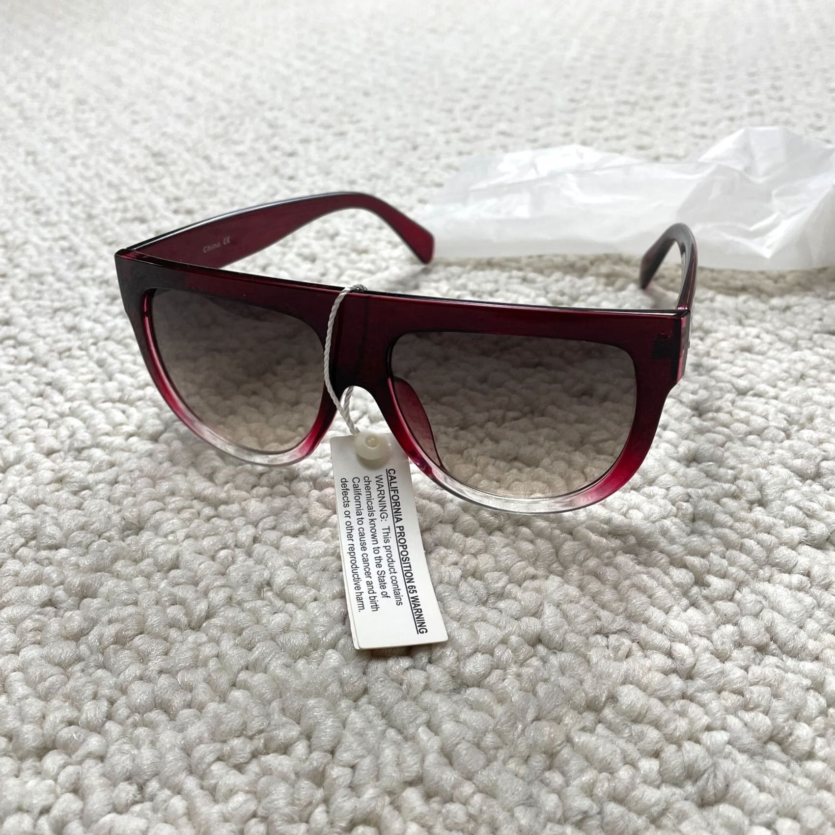 Etro Retro Pop Unisex Sunglasses Square Red UV400 Mirrored Plastic Frame Multicolor Lens Sun Protection Size ONE SIZE - 4 Thumbnail