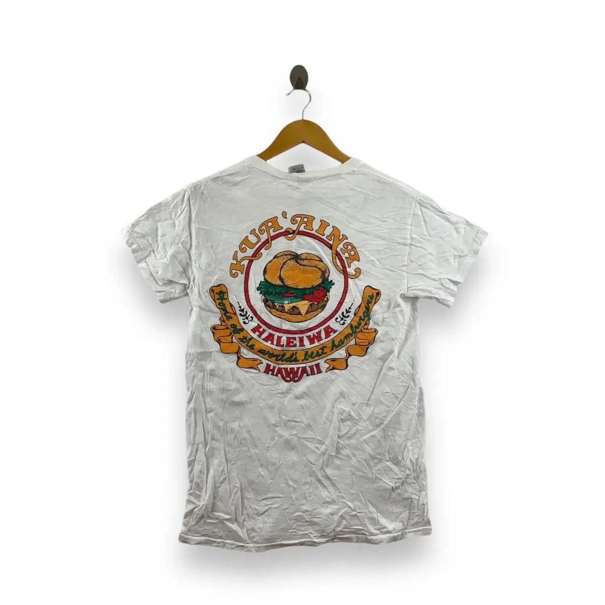 Vintage Vintage KUA’ AINA HALEIWA Hawaii Best Hamburger Tee Shirt Size S / US 4 / IT 40 - 1 Thumbnail