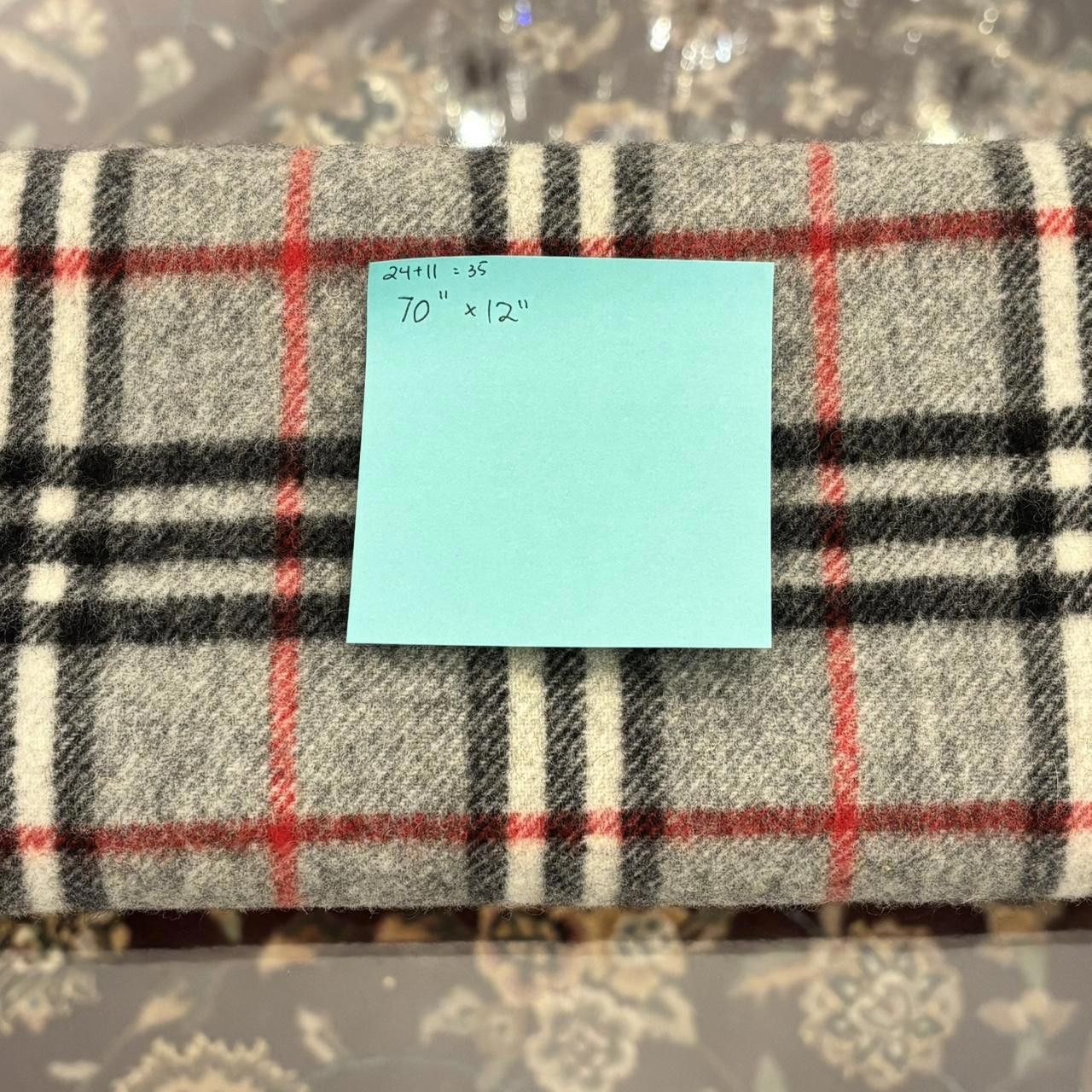 Burberry Burberry 100% Lambswool Noa Check Scarf Size ONE SIZE - 6 Thumbnail
