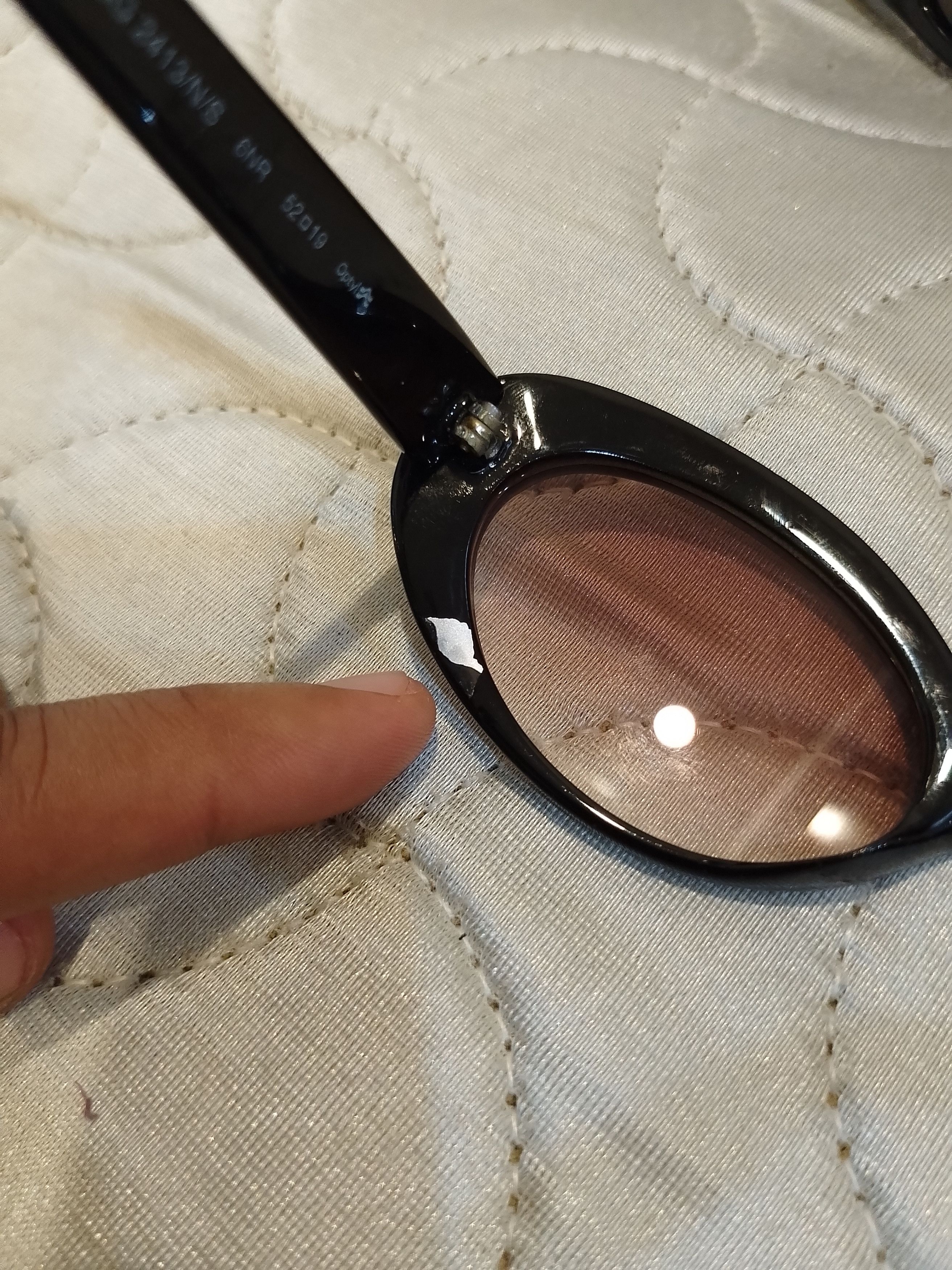 Gucci × Vintage Vintage 90s Gucci GG 2413/N/S 6NR Oval Sunglasses Size ONE SIZE - 7 Thumbnail