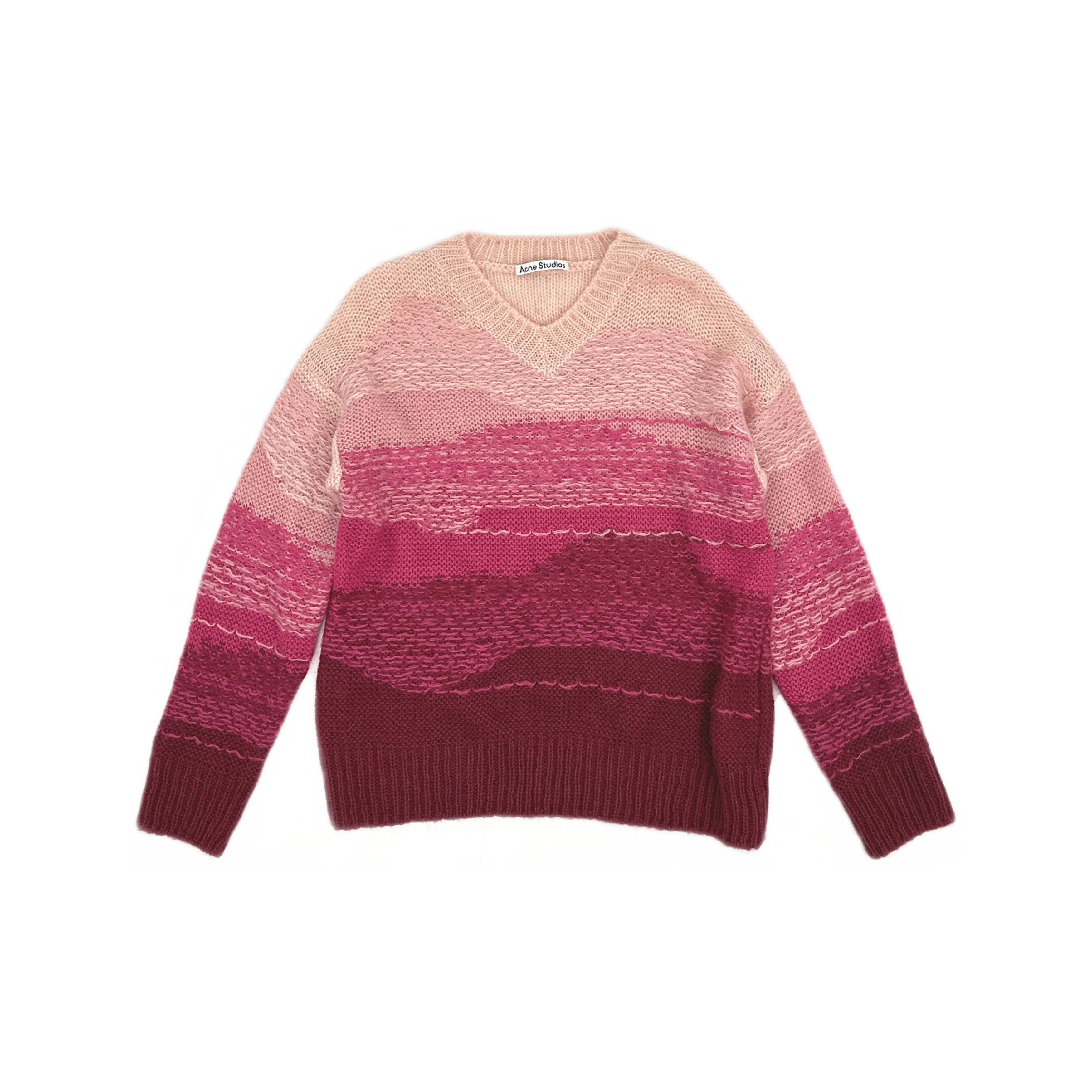 Acne Studios Acne Studios Gradient Stripe Mohair Sweater Size S Size S / US 4 / IT 40 - 1 Thumbnail