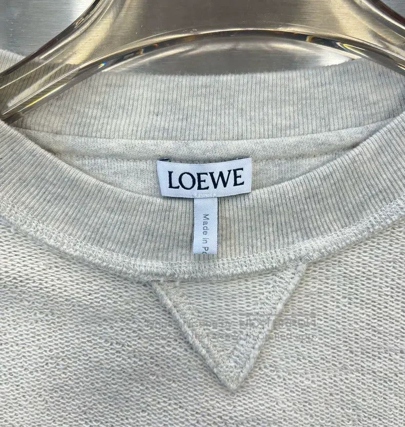 Loewe Loewe Gray Embroidered Logo Round Neck Sweatshirt Size M / US 6-8 / IT 42-44 - 3 Thumbnail