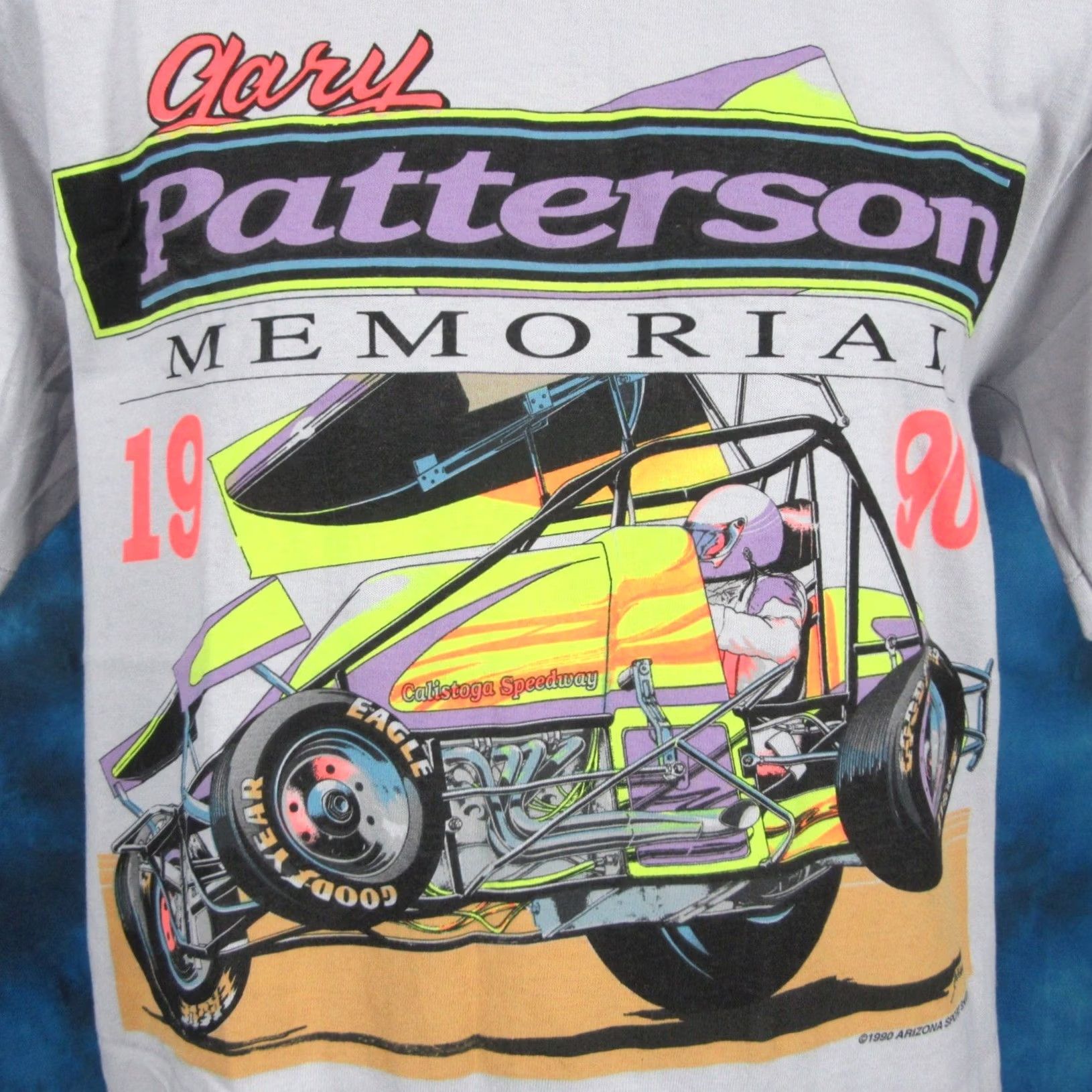 Vintage VINTAGE 80s 90s GARY PATTERSON NARC SPRINT CAR RACING T-Shirt M Gray Stedman Mens Size US M / EU 48-50 / 2 - 2 Thumbnail