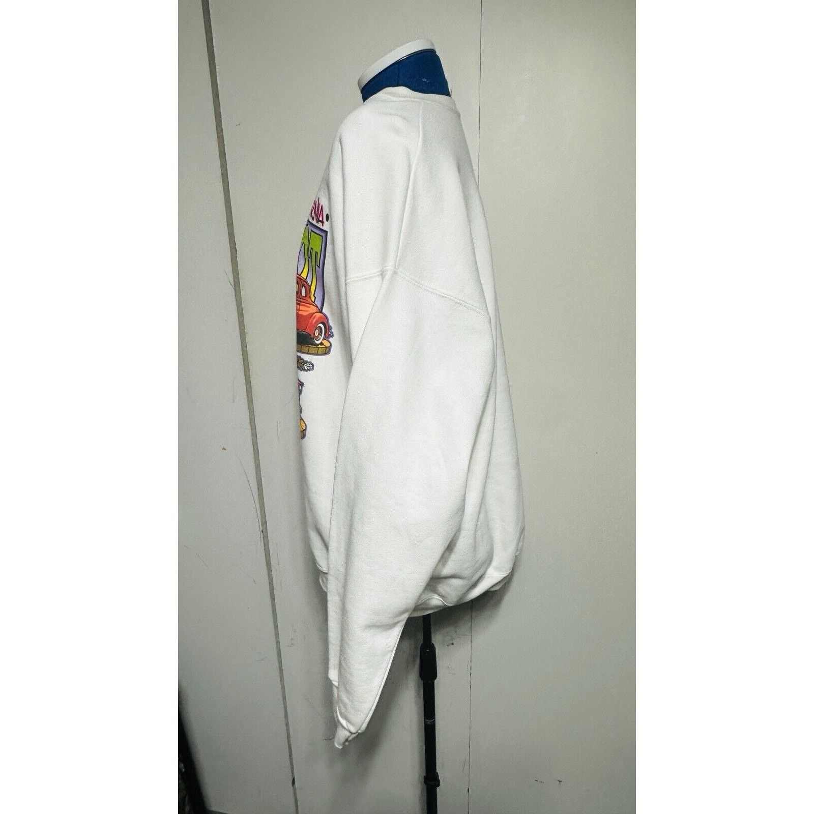 Fruit Of The Loom Vintage 90s Hot Rod Racing Crewneck Sweatshirt Mens XL Size US XL / EU 56 / 4 - 4 Thumbnail