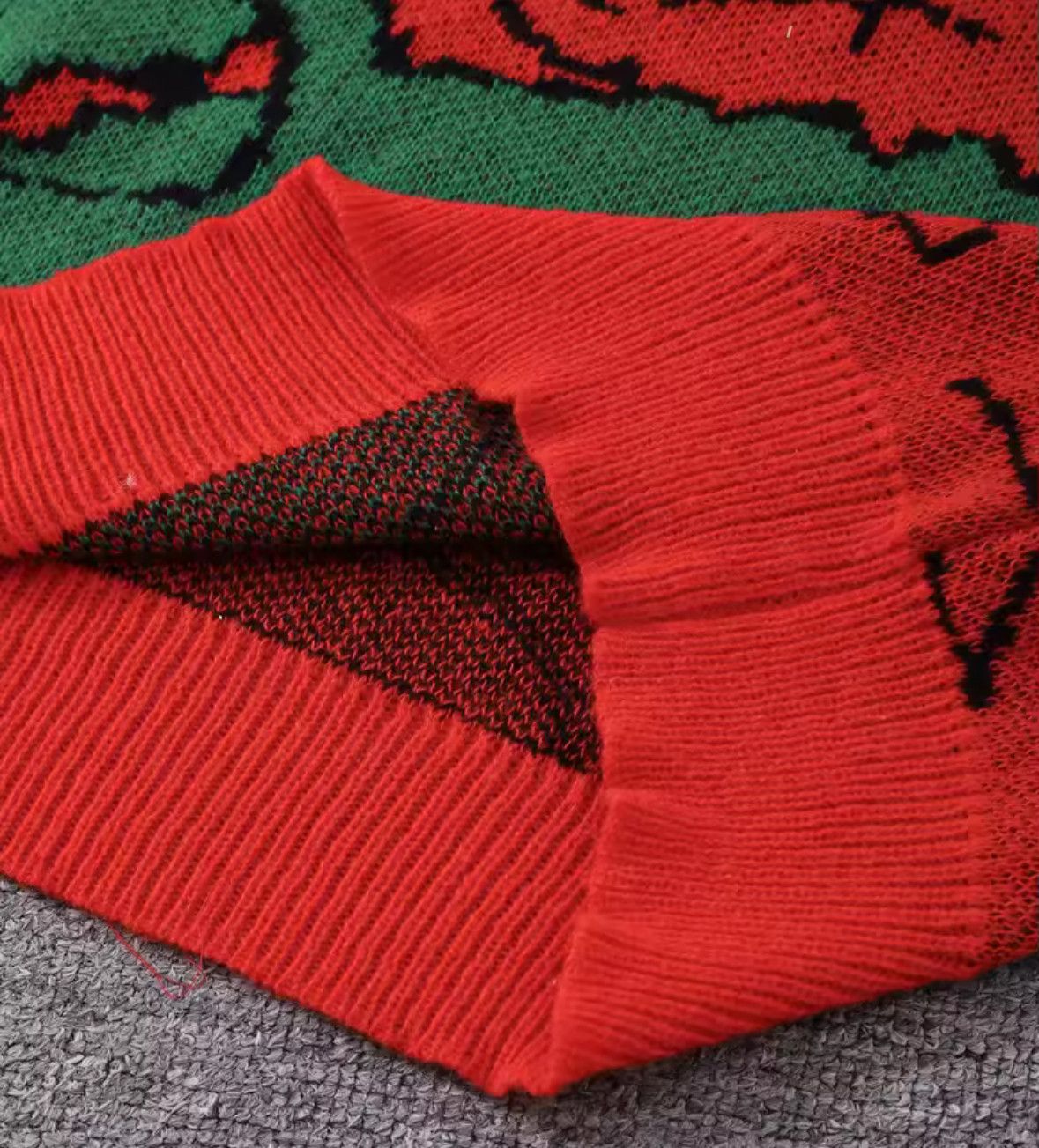 Japanese Brand Crocodile Frog Pattern Sweater Jacquard Knitted Sweatshirt Size US L / EU 52-54 / 3 - 4 Thumbnail
