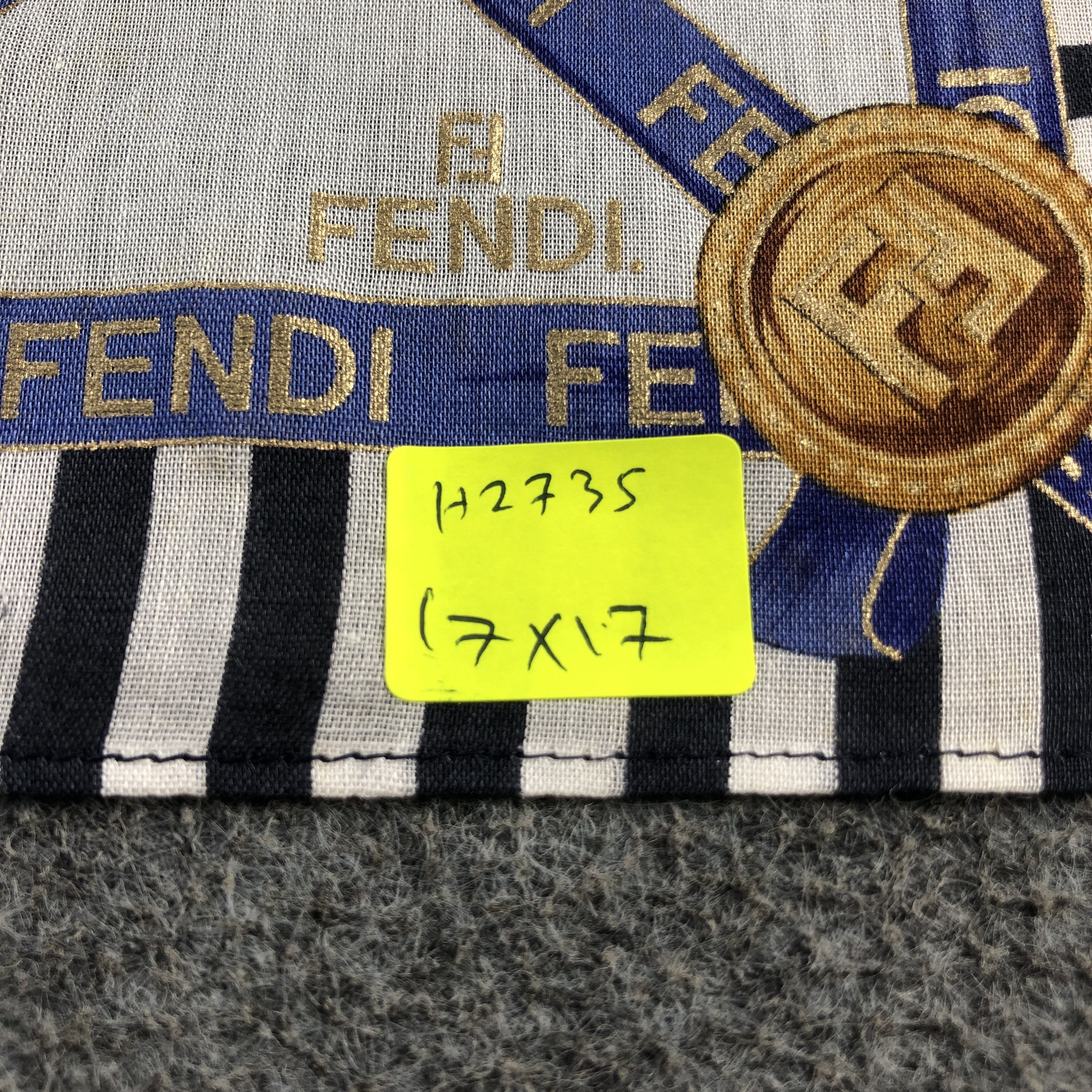 Vintage FEndI Monogram FF Handkerchief Neckerchief Bandana H2735 Size ONE SIZE - 8 Thumbnail