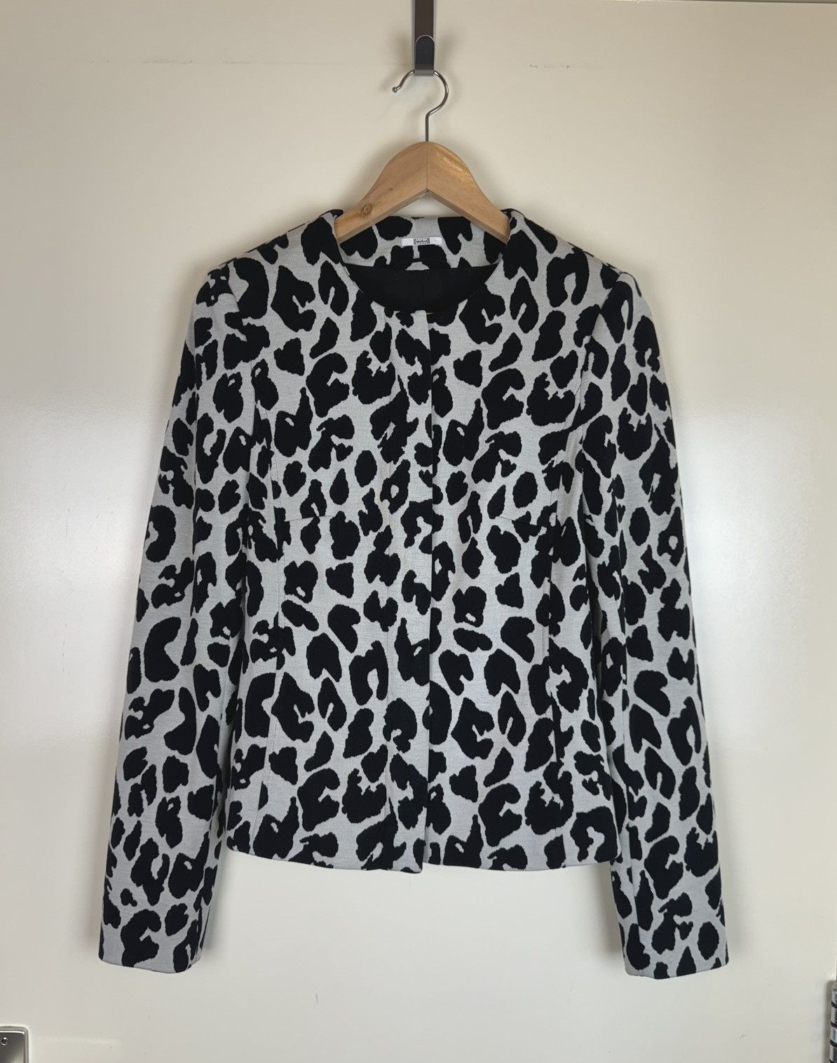 Wolford WOLFORD Wool Cotton Animal print jacket car coat Silk S Size S / US 4 / IT 40 - 1 Thumbnail