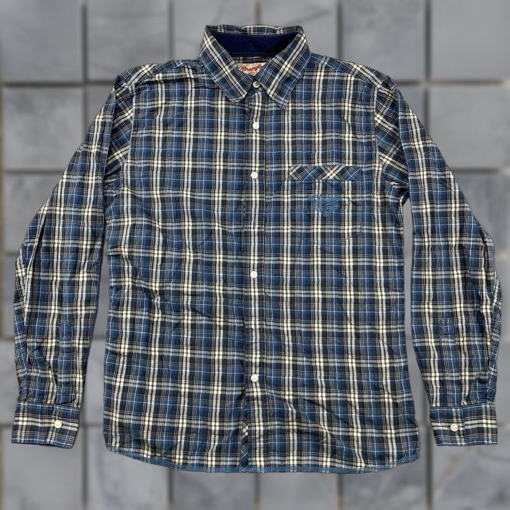 Wrangler VINTAGE Wrangler 1947 NC Button Up Shirt Mens Large Plaid Long Sleeve Western Cowboy User Size US L / EU 52-54 / 3 - 1 Thumbnail