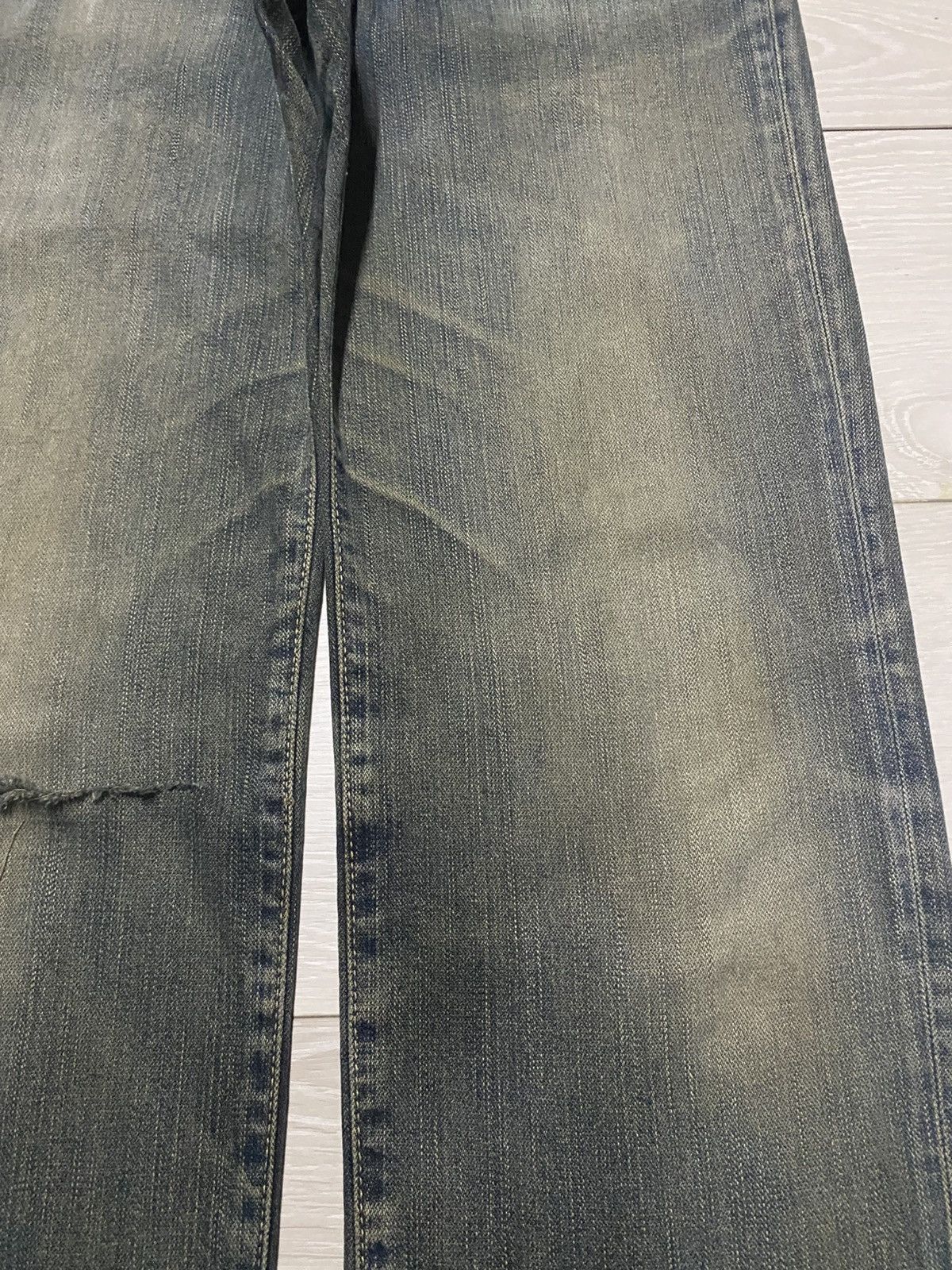 Wrangler Vintage Wrangler Mud Wash Distressed Loose Jeans Size US 32 / EU 48 - 8 Thumbnail