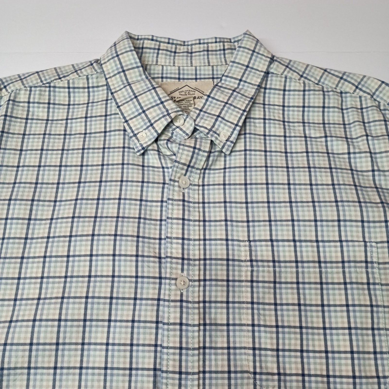 St. Johns Bay St John’s Bay Shirt Men's Size L Multi White Grid Check Size US L / EU 52-54 / 3 - 3 Thumbnail