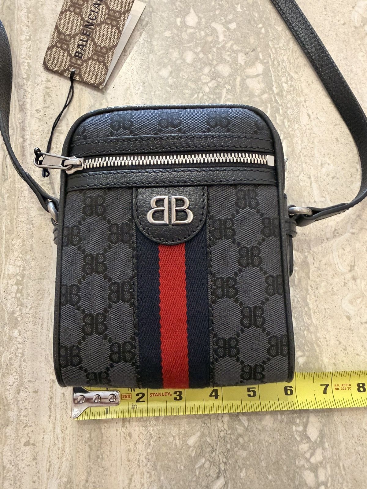 Balenciaga × Gucci Balenciaga x Gucci Hacker Project Black Crossbody Bag Size ONE SIZE - 19 Thumbnail