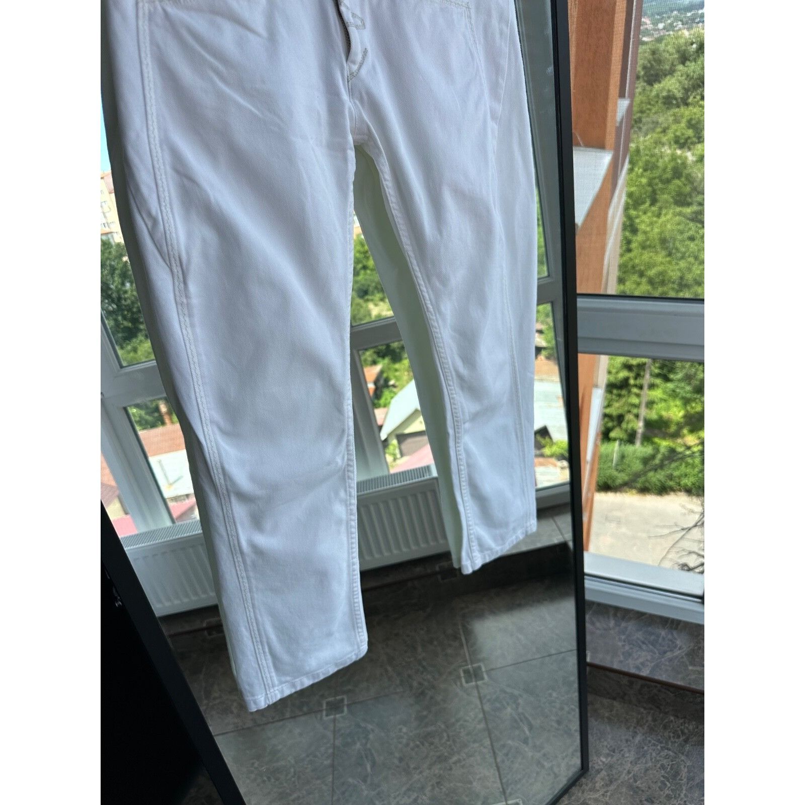 Marithe + Francois Girbaud Marithé + François Girbaud Y2K Women’s White Low Rise Jeans Size US 28 / EU 44 - 5 Thumbnail