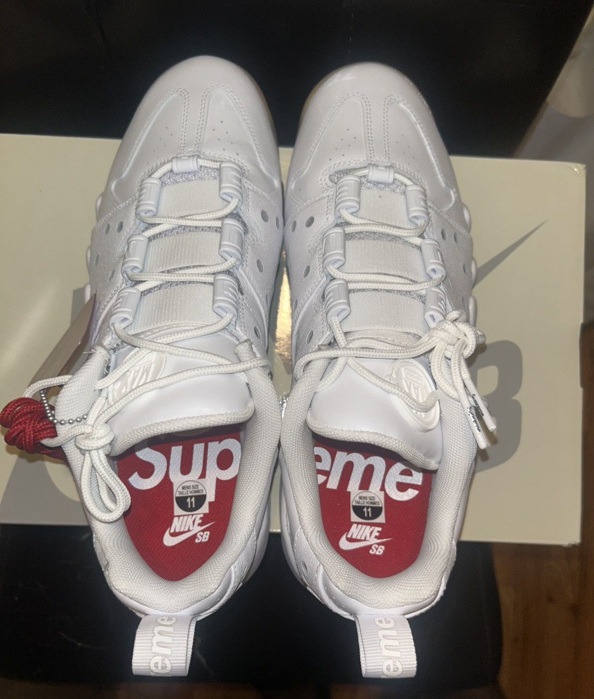 Nike × Supreme Nike SB Air Max 2 CB '94 Low Supreme White Gum Size US 11 / EU 44 - 2 Thumbnail