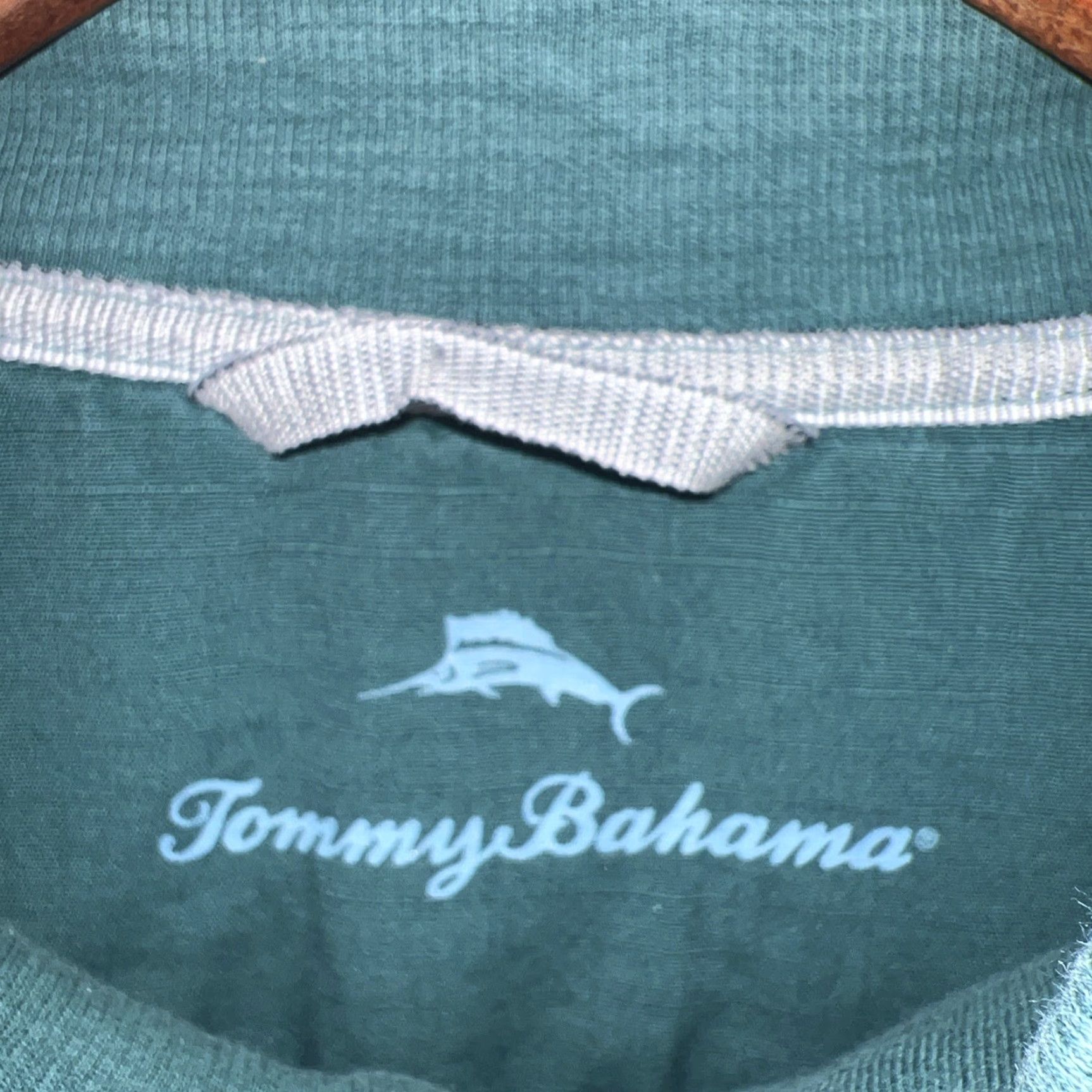 Tommy Bahama VINTAGE Tommy Bahama Blue Half Zip Pullover Mens M Sweater Pullover Blue M Mens Size US M / EU 48-50 / 2 - 3 Thumbnail