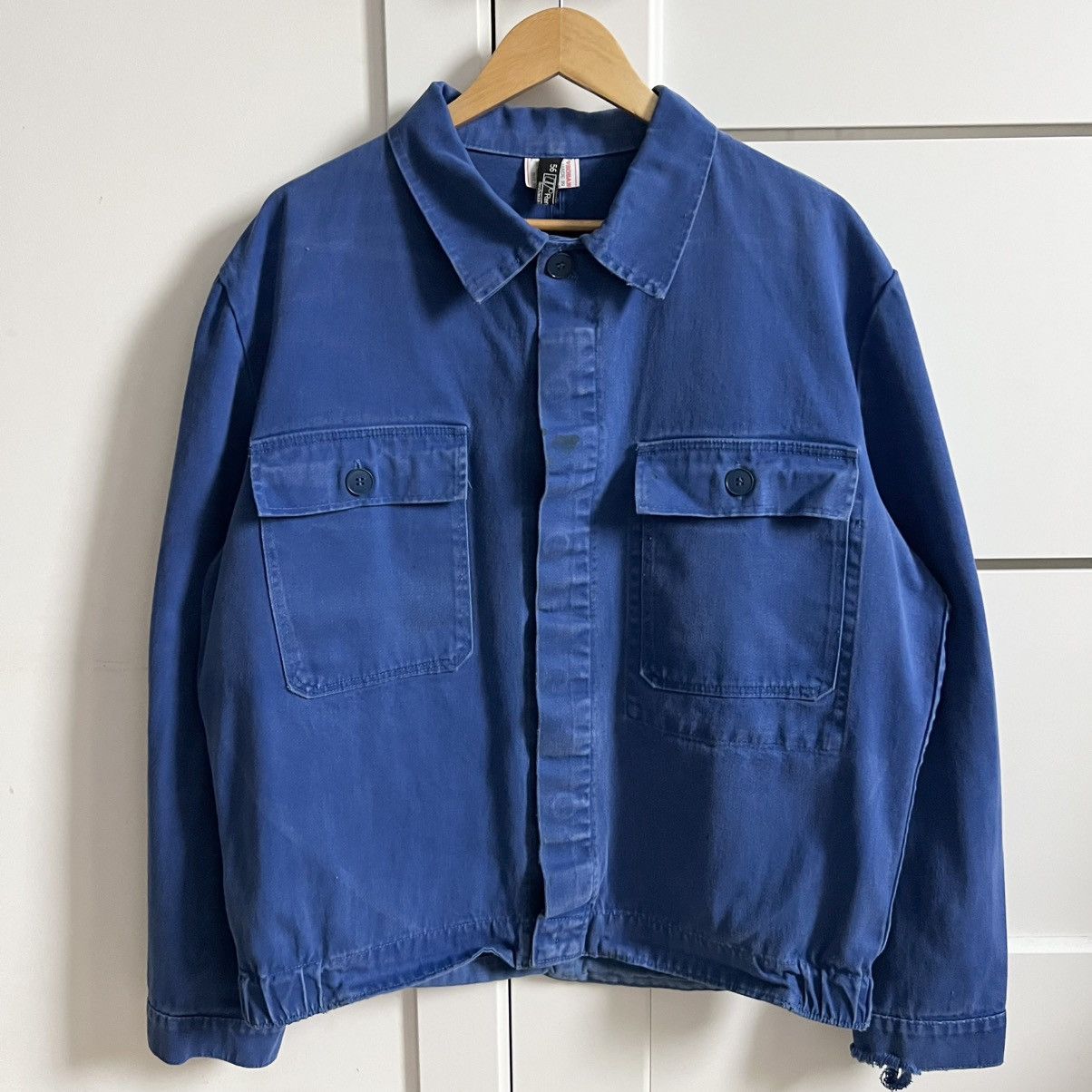 Vintage Vintage German sanfor faded works chore jacket Size US XL / EU 56 / 4 - 1 Thumbnail