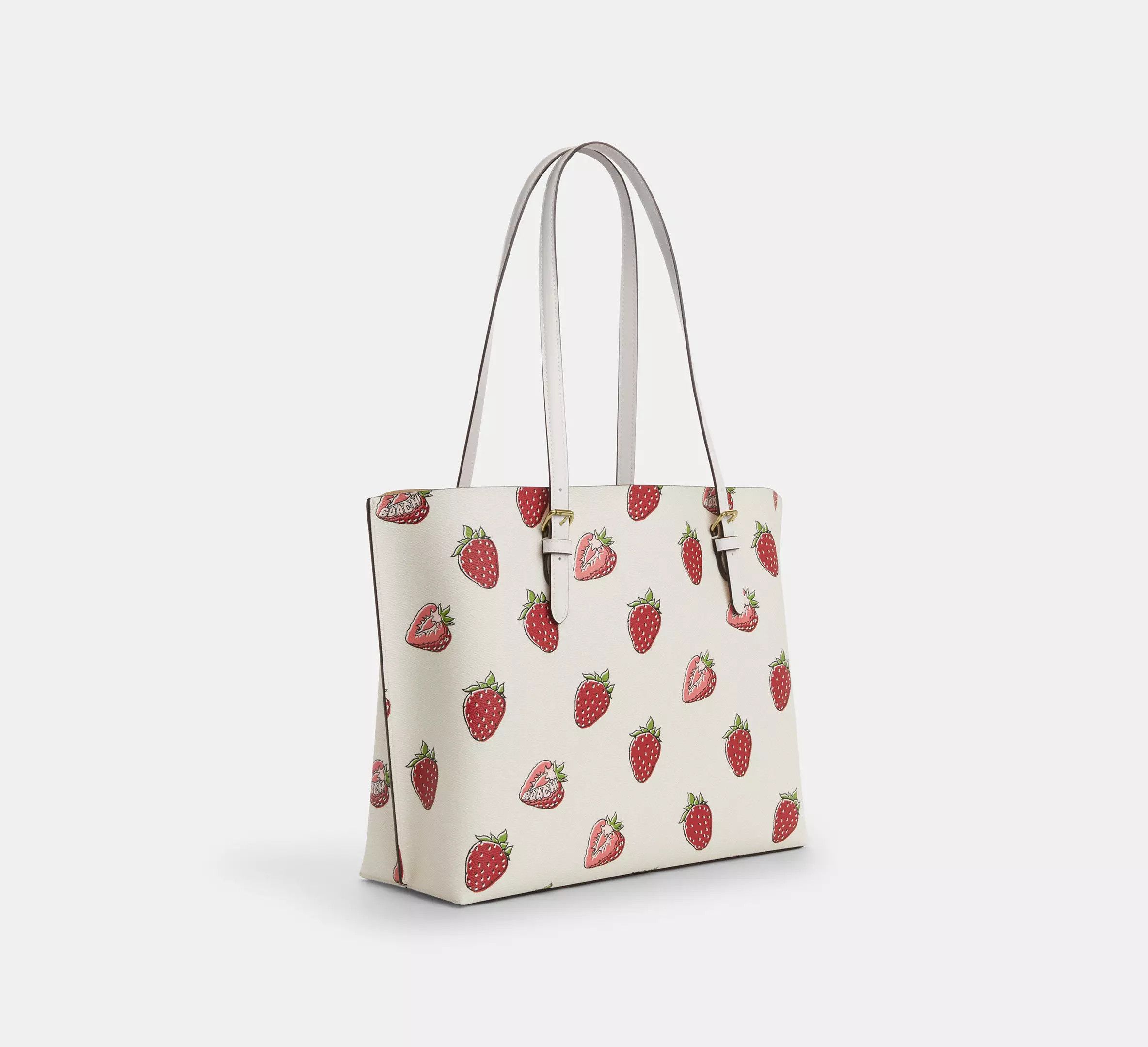 Coach NWT Coach Mollie Tote Bag With Strawberry Print CAQ65 Size ONE SIZE - 9 Thumbnail