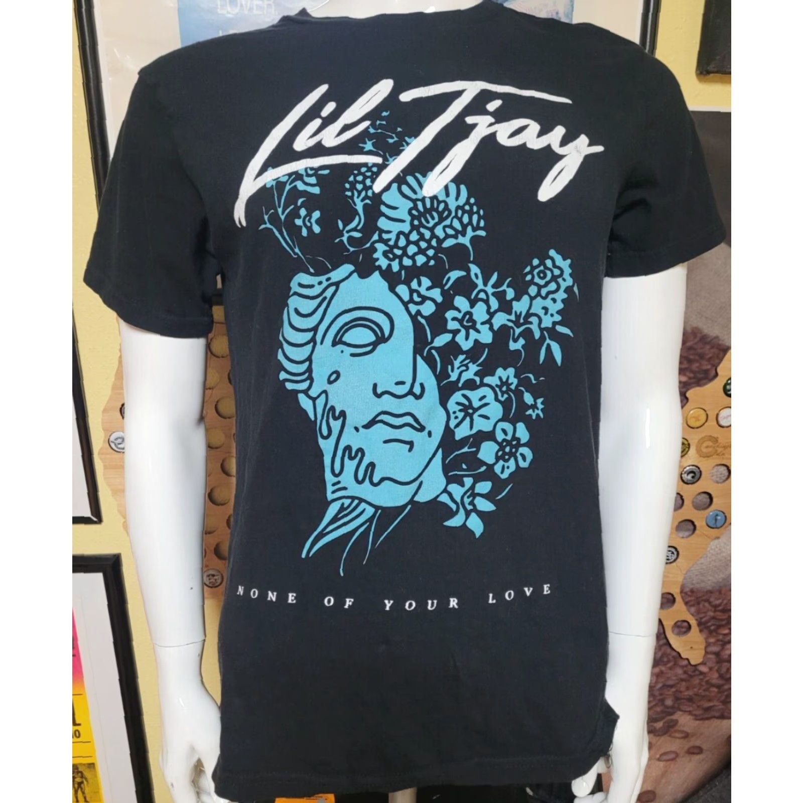 Vintage Lil Tjay T Shirt Medium Black Hip Hop Graphic Tee Men Size US M / EU 48-50 / 2 - 2 Thumbnail
