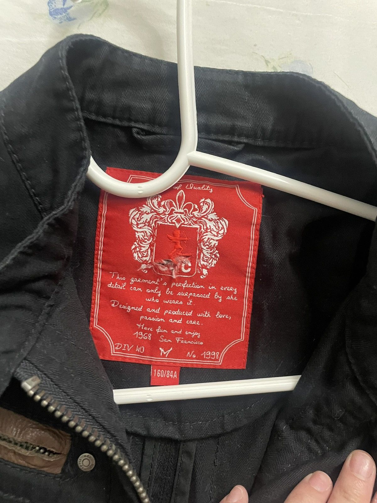 ESPIRIT × Esprit × Vintage Black denim with brown leather detaied jacket Size M / US 6-8 / IT 42-44 - 4 Thumbnail