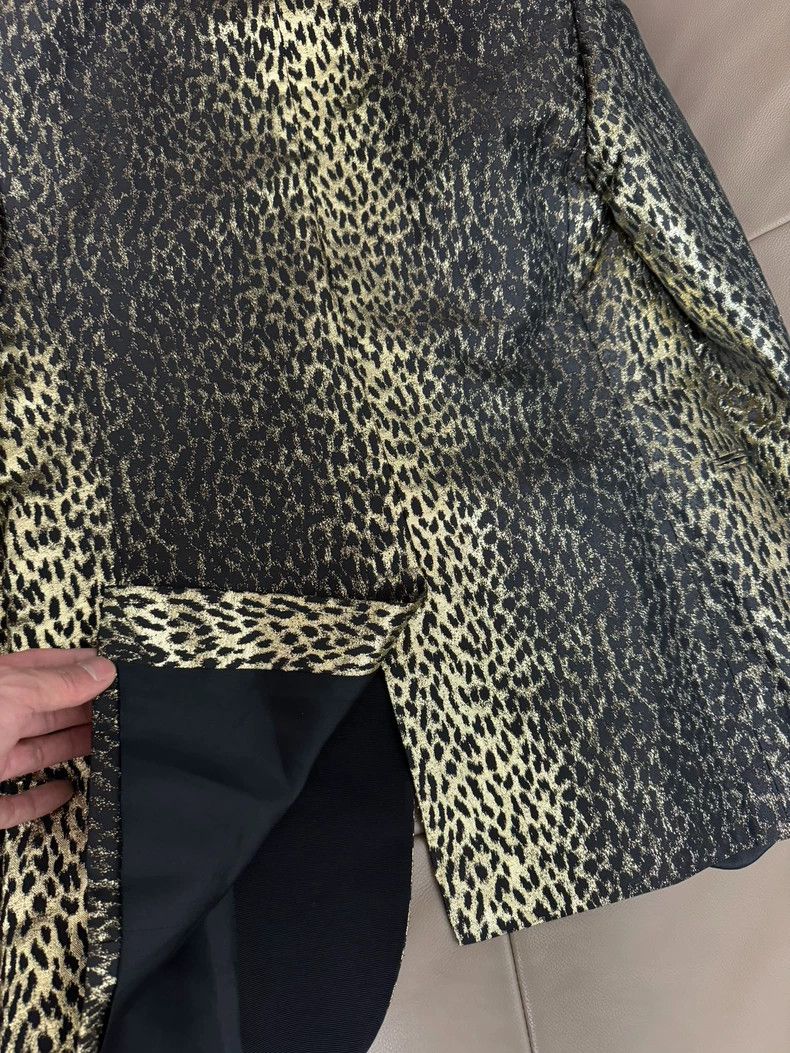 Saint Laurent Paris Saint Laurent Paris Apple collar leopard print blazer Size US S / EU 44-46 / 1 - 3 Thumbnail