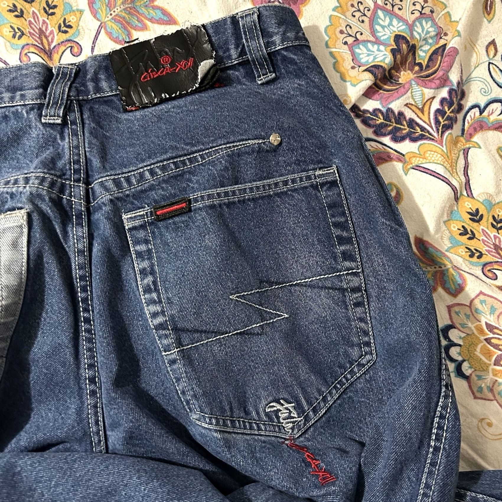 Fubu VINTAGE FUBU The Collection Jeans Baggy Wide-Leg 36X34 Men Blue 2000s Y2K Skater Size US 36 / EU 52 - 5 Thumbnail