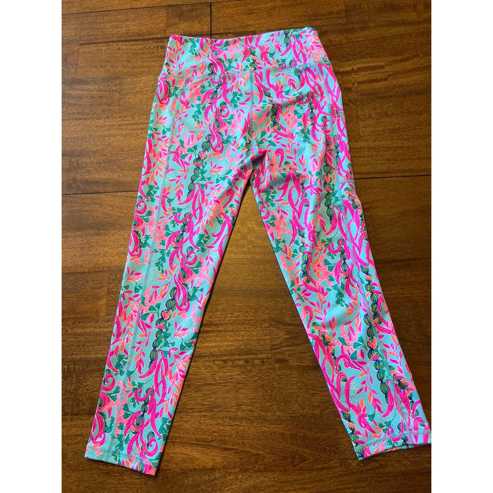 Lilly Pulitzer Lilly Pulitzer Seaweed Samba Luxletic Cropped Pant Medium Size 23" - 4 Thumbnail