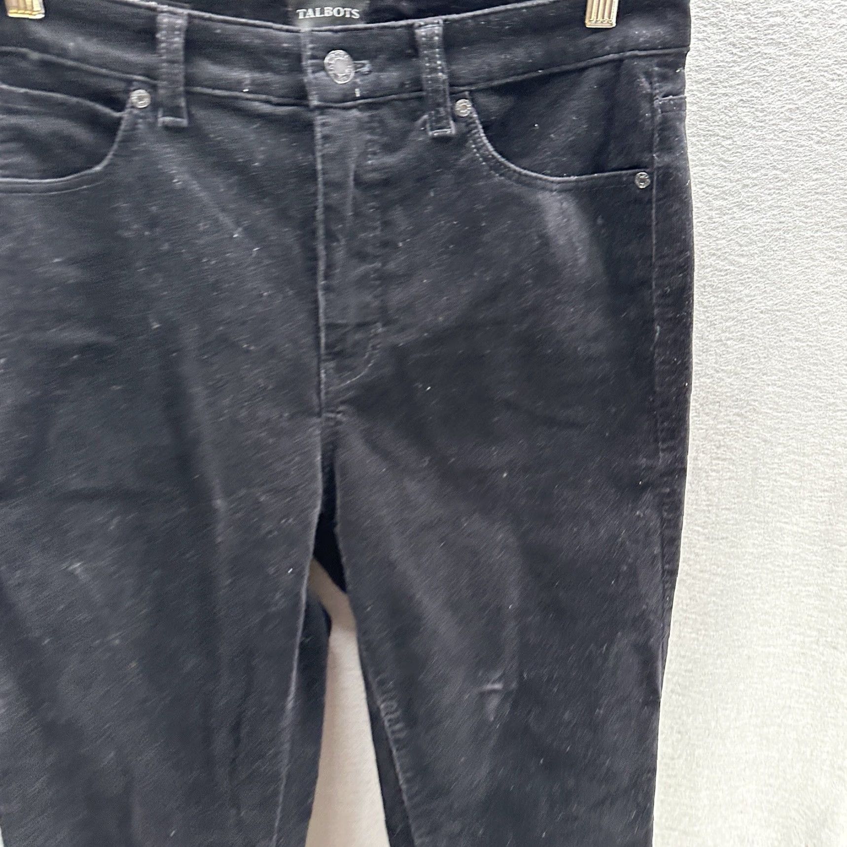 Talbots Talbots Corduroy Pants Womens 6 Straight Leg 5 Pocket Black Cotton Blend Preppy Shirt Size 28" / US 6 / IT 42 - 4 Thumbnail