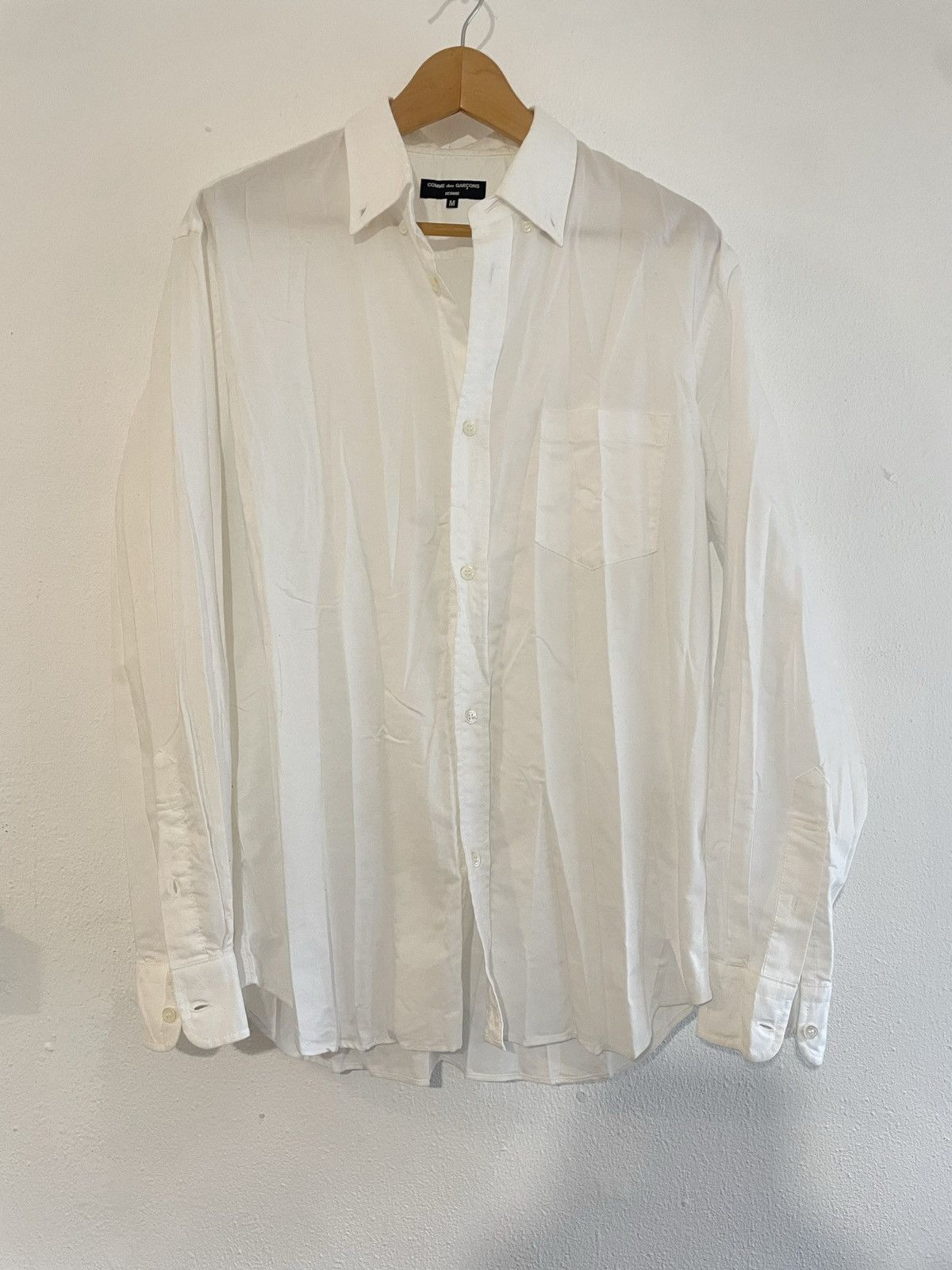 Comme des Garcons × Comme des Garcons Homme AW18 permanently creased wrinkled shirt Size US M / EU 48-50 / 2 - 1 Thumbnail
