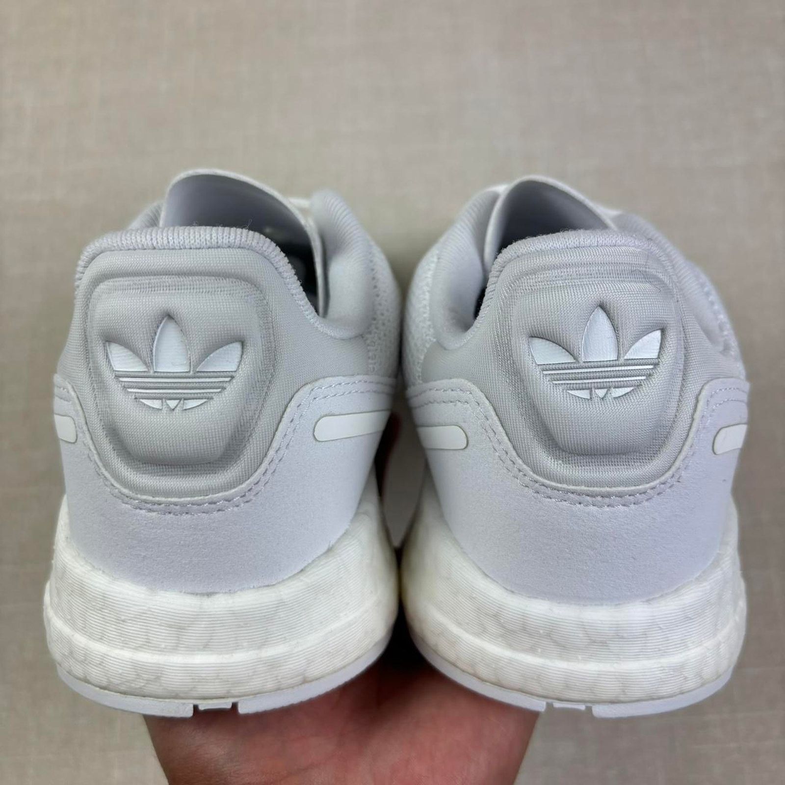Adidas 🐇 2021 adidas ZX 1K Boost “Triple White” 7W Size US 7 / IT 37 - 6 Thumbnail
