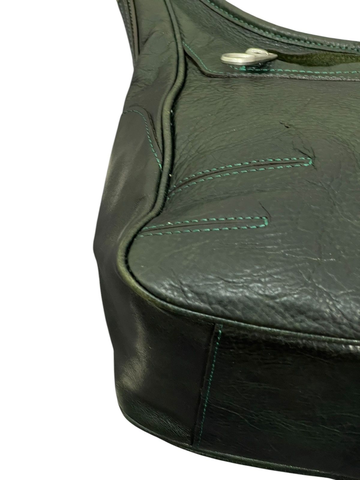 Genuine Leather Full Leather Aniary Japan Dark Green Cross Body Bag 1🟩6 Size ONE SIZE - 7 Thumbnail
