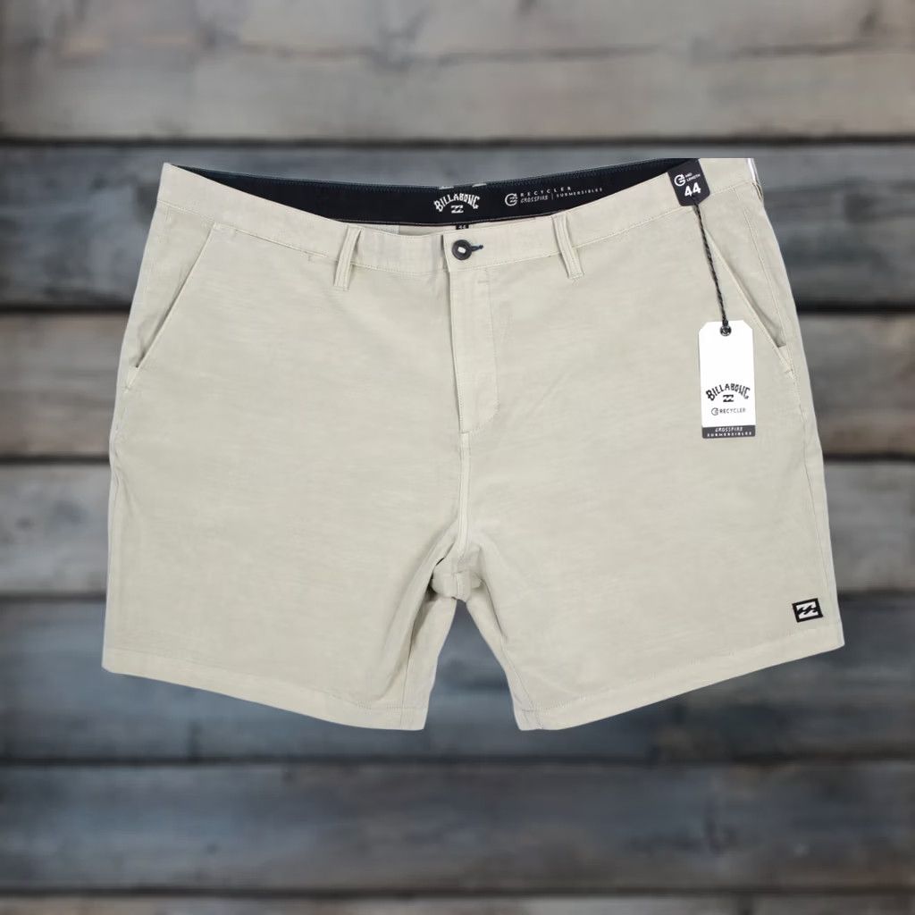 Billabong VINTAGE Billabong Men's Crossfire Wave Washed Shorts Mid Length Size 44 Taupe Size US 44 / EU 60 - 1 Thumbnail