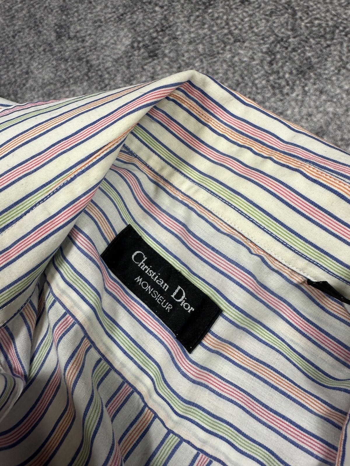Christian Dior Monsieur Vintage Christian Dior Monsieur Button Shirt Luxury Rare VTg Size US L / EU 52-54 / 3 - 3 Thumbnail