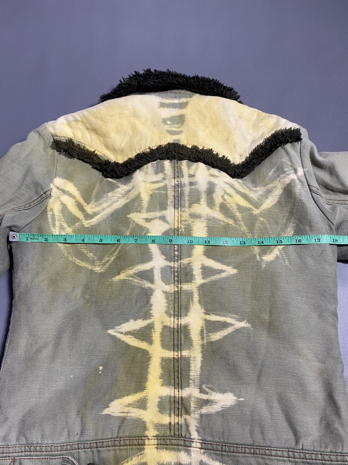 Edwin Vintage EDWIN Inner Sherpa Distressed Fleece Jacket Size US M / EU 48-50 / 2 - 11 Thumbnail