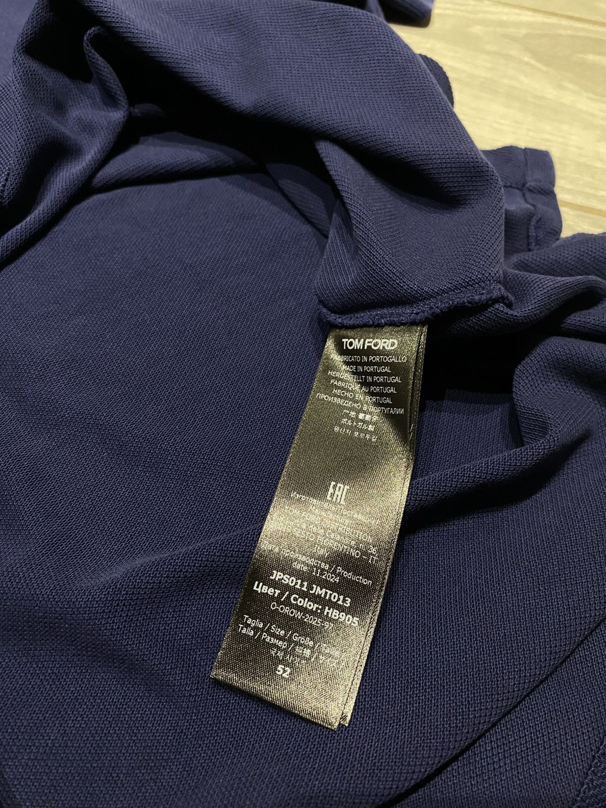 Tom Ford TOM FORD short-sleeve Polo Shirt | Blue Luxury Size US L / EU 52-54 / 3 - 6 Thumbnail