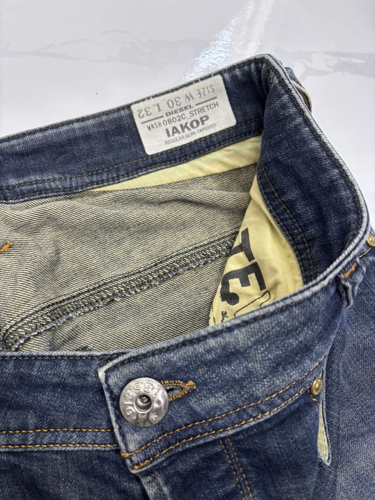 Diesel DIESEL REGULAR SLIM TAPERED DENIM JEANS Size US 32 / EU 48 - 10 Thumbnail