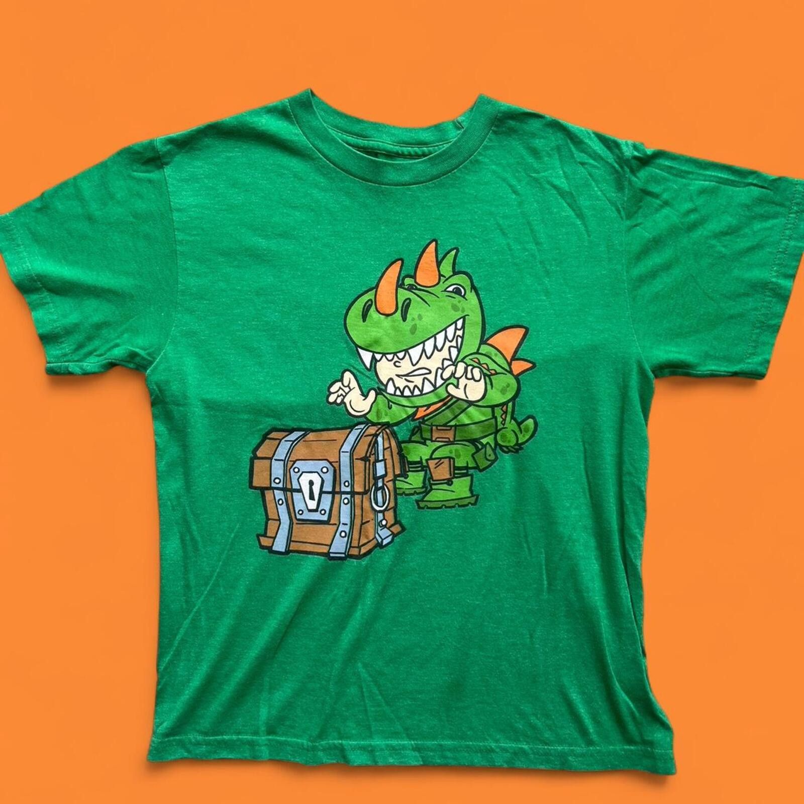 Other Fortnite T-Rex Loot Chest Green Graphic T-Shirt Size US XXS / EU 40 - 5 Thumbnail