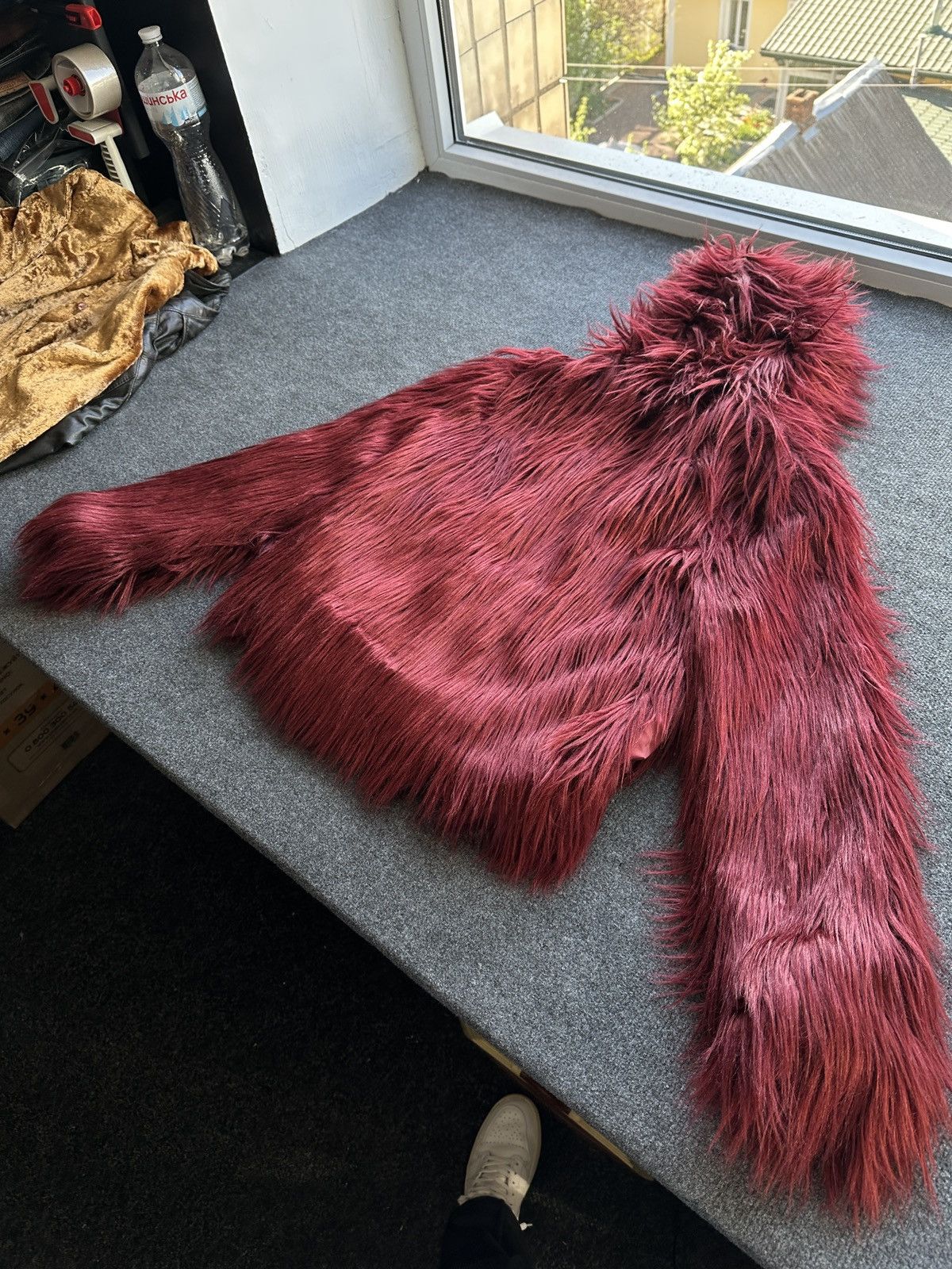 Other WMN LUXURY 🚨 FAUX FUR RED HOOD JACKET Y2K OPIUM LONG SLEEVE Size M / US 6-8 / IT 42-44 - 12 Thumbnail