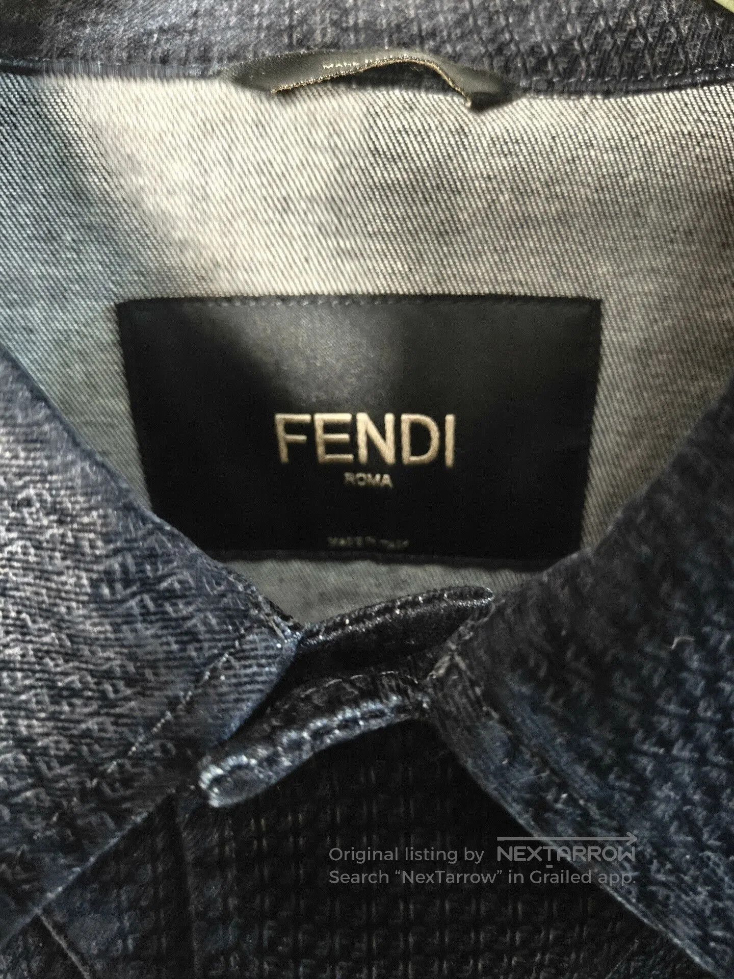 Fendi fendi patterned denim jacket in excellent condition. Size US M / EU 48-50 / 2 - 4 Thumbnail