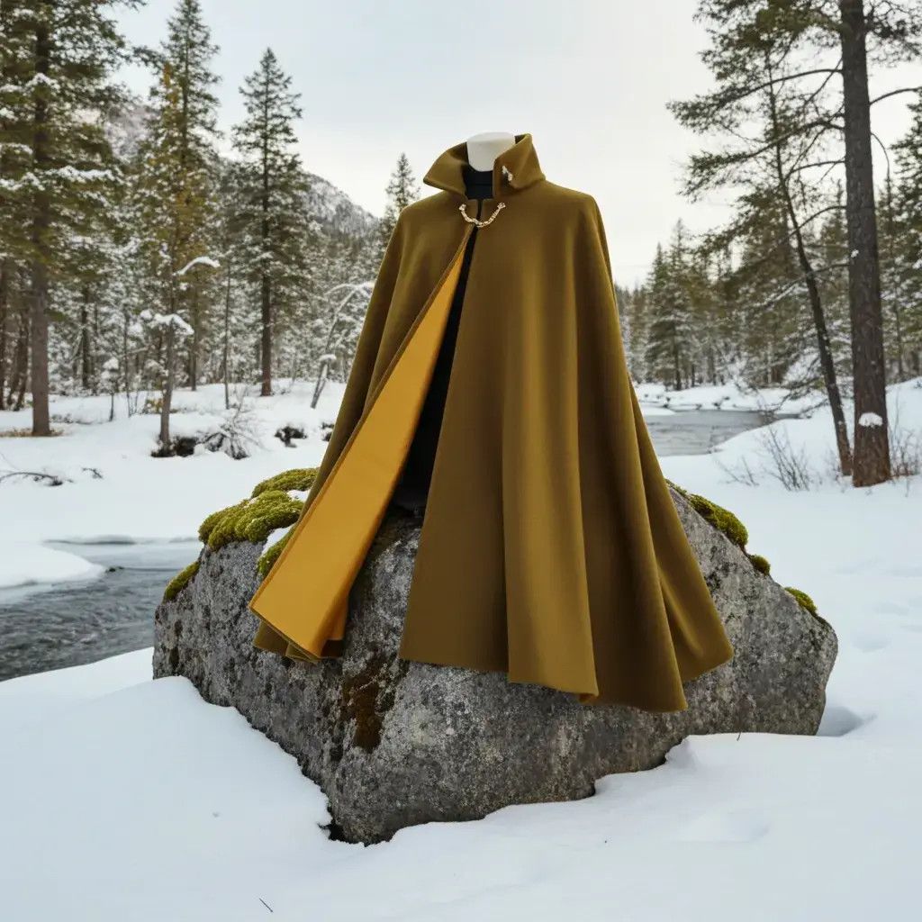 Other Italy Cloak Tabarro in Wool Size US XL / EU 56 / 4 - 2 Thumbnail