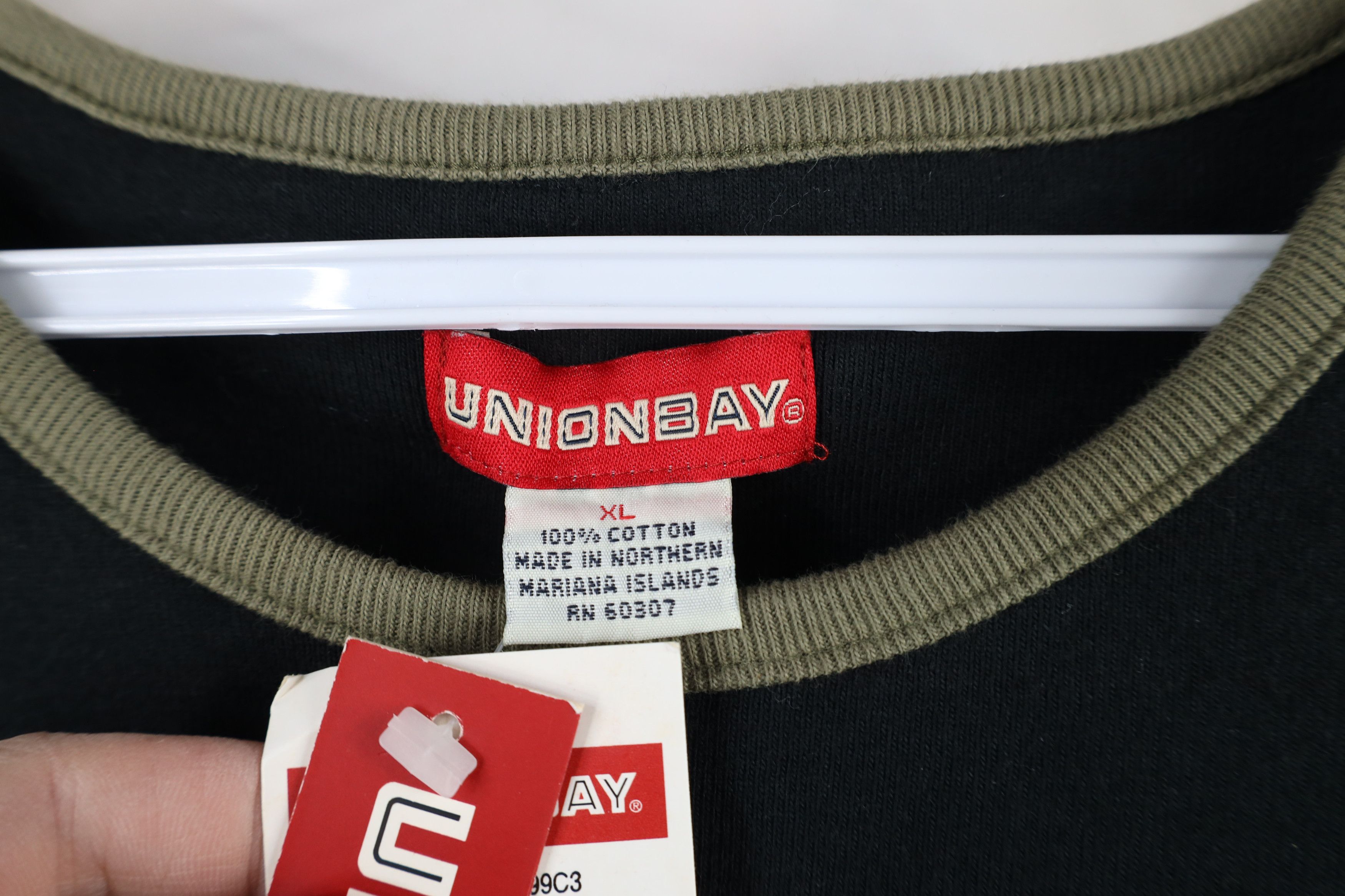 UNIONBAY × Vintage Deadstock Vintage 90s Unionbay Ribbed Knit T-Shirt USA Size XL / US 12-14 / IT 48-50 - 5 Thumbnail