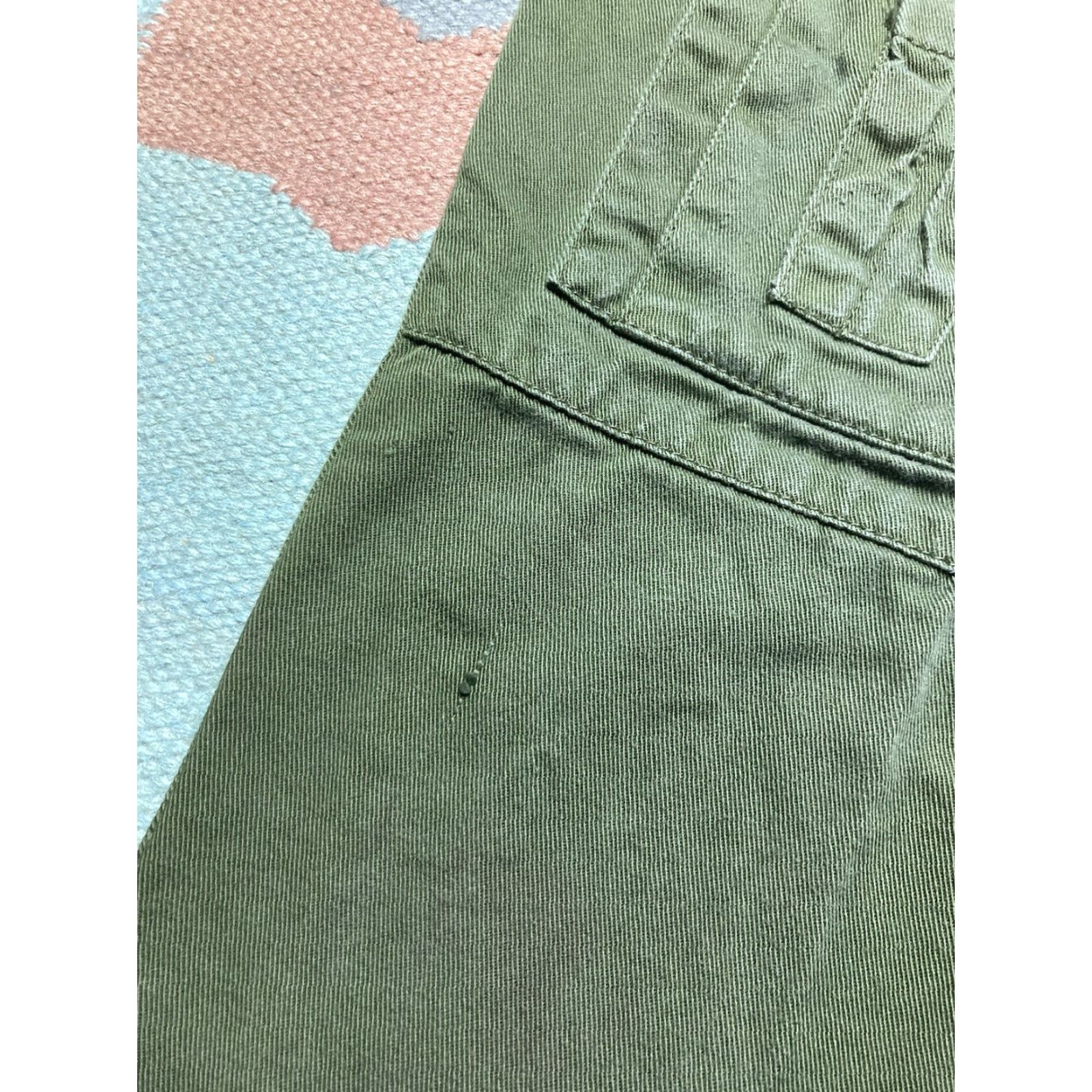 Vintage Vtg Y2K Cargo Pants Baggy Tapered Army Green 30x33 Men Pockets Rescue Pants Size US 30 / EU 46 - 3 Thumbnail