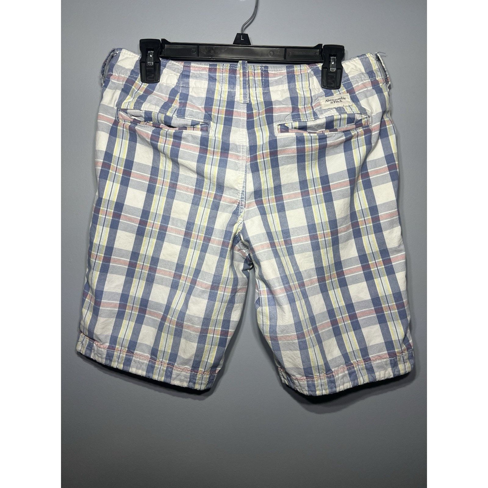 Abercrombie & Fitch Abercrombie Fitch VTG Shorts Yellow Blue & Pink Plaid SZ 30 Size US 30 / EU 46 - 3 Thumbnail